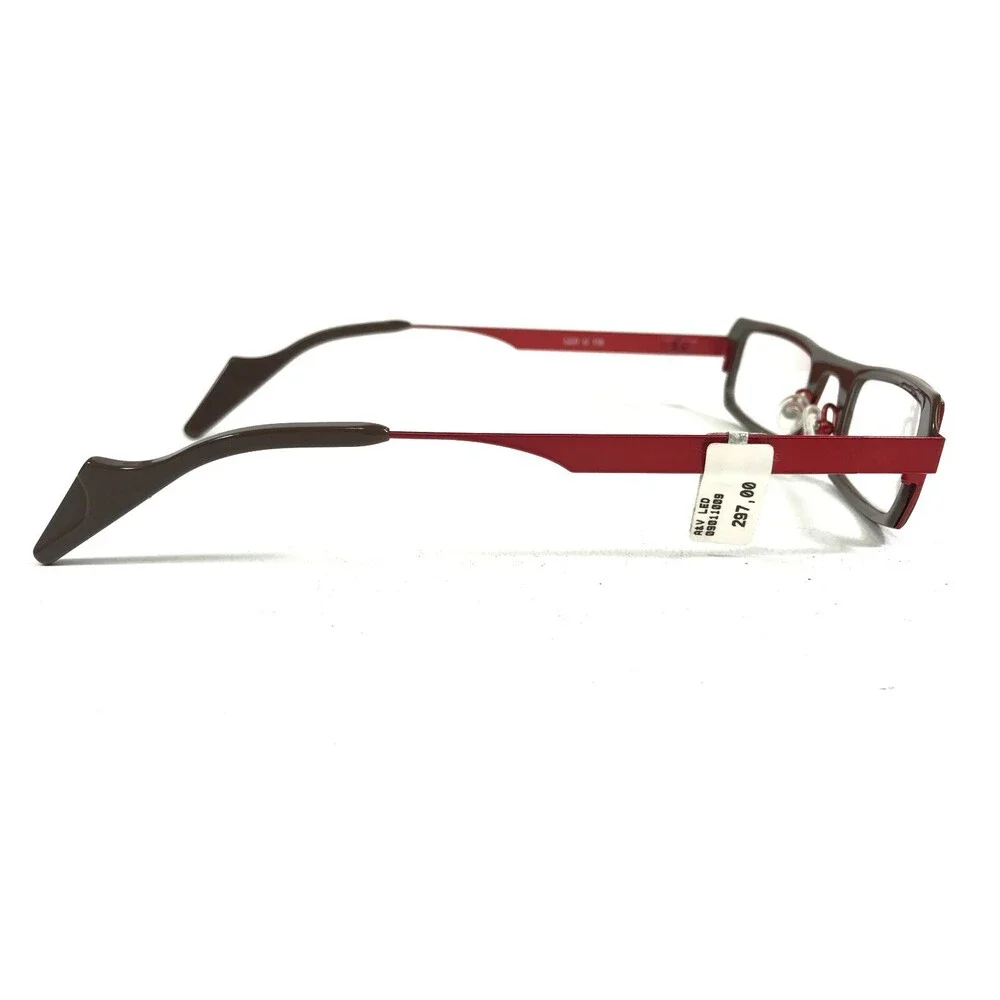 Anne et Valentin Eyeglasses Frames LED U 116 Brown Red Rectangular 45-25-135